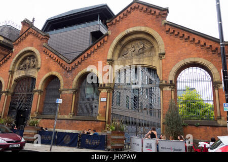 Gelände der ehemaligen Großhandel Fischmarkt; Northern Quarter, Manchester, UK Stockfoto