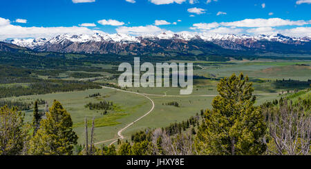 Auf den Sägezahn Scenic Byway, Idaho übersehen Stockfoto