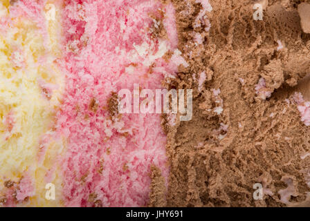 Multi-Color-Eis mit Reibefläche als Hintergrund und Struktur Stockfoto