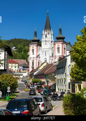 Marias Einsiedler Mönch Wallfahrt Kirche, Basilika Magna Matrix Austriae, Österreich, Steiermark, Mariazell - Kirche von Pilgrim Magna Mater Austriae in Mariazel Stockfoto