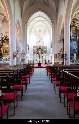 Wallfahrt in Maria Laach in der Jauerling Kirche, Wald Viertel, Niederösterreich, Österreich - Kirche der Pilger in Maria Laach in der Jauerling, Wald Stockfoto