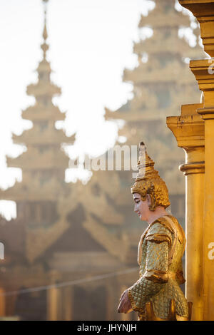 Shwedagon-Pagode in Yangon (Rangoon), Myanmar (Burma), Asien Stockfoto