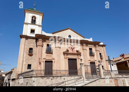 Historische Santiago-Kirche in der alten Stadt Lorca. Provinz Murcia, Südspanien Stockfoto