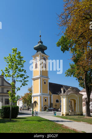 Kirche in Streit Dorf in Kamp, Wald-Viertel, Niederösterreich, Österreich - Kirche in Streit Dorf in Kamp, Quartal Waldregion, untere Au Stockfoto