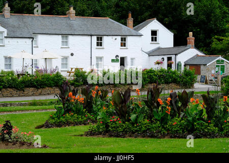 Trenance Gärten hinzufügen Teestuben in Newquay in Cornwall Stockfoto