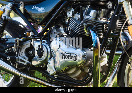 Norton Commando 961 Sportmotorrad. Klassische britische Motorrad Stockfoto