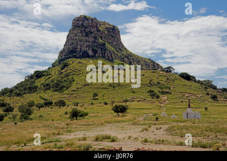 Isandlwana Berg Website des Anglo-Zulu Schlacht 1879 KwaZulu-Natal South Africa Stockfoto