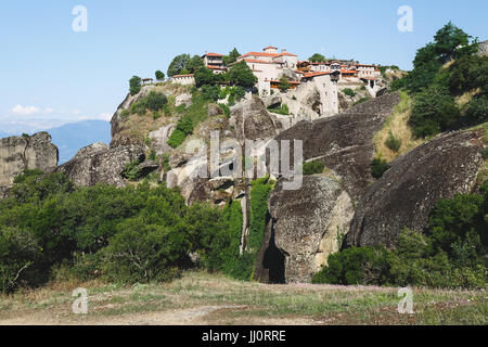 Heiliges Kloster große Meteoron, Meteora, Griechenland Stockfoto