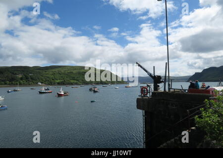 Hafen von Portree, Isle of Skye Stockfoto