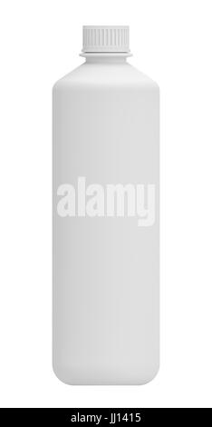 Realistische weißen Plastikflasche. Mock-up-Pakete Stockfoto