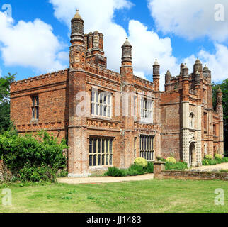 East Barsham, Manor House, Anfang 16. Jahrhundert, Tudor Manor, Südfassade, Loggia, Norfolk, England, UK Stockfoto