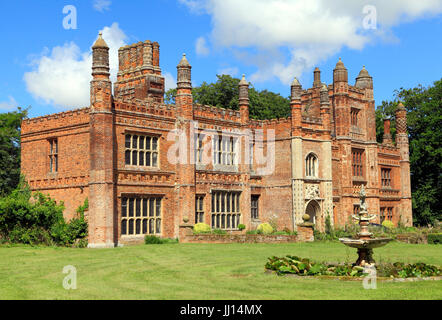 East Barsham, Manor House, Anfang 16. Jahrhundert, Tudor Manor, Südfassade, Loggia, Norfolk, England, UK Stockfoto