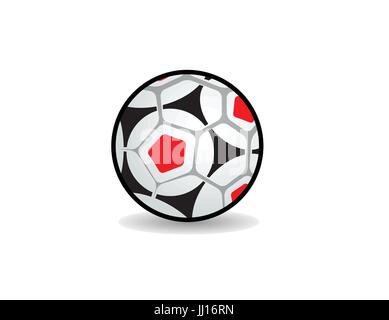 Amerikanischer Fußball, europäischen Fußball-WM pro ball Grafik Icon logo Stock Vektor