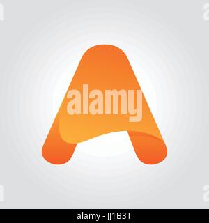 Buchstabe A-Logo-Typografie-Design-Vorlage Stock Vektor