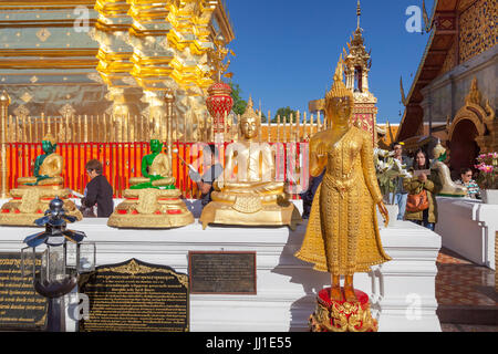 Wat Phra, die Doi Suthep Tempel, Chiang Mai, Thailand Stockfoto
