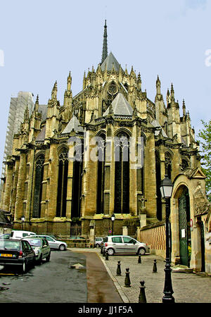 Verschiedenen außerhalb Blick auf die Kathedrale von Amiens, Frankreich, am 07.05.2006 Stockfoto