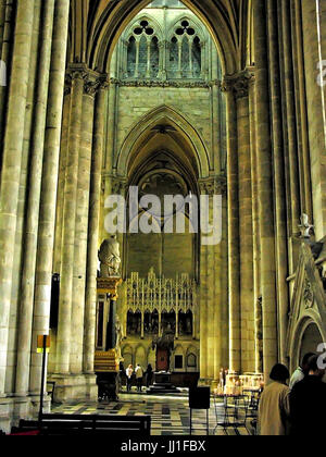 Verschiedene innen Blick auf die Kathedrale von Amiens, Frankreich, am 07.05.2006 Stockfoto