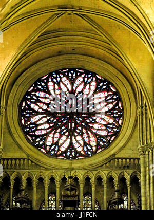 Verschiedene innen Blick auf die Kathedrale von Amiens, Frankreich, am 07.05.2006 Stockfoto