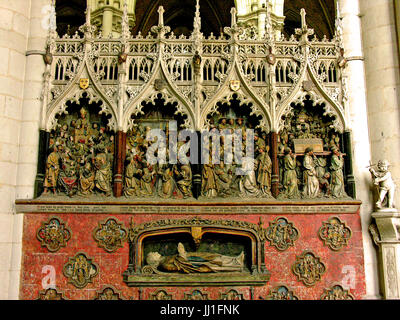 Verschiedene innen Blick auf die Kathedrale von Amiens, Frankreich, am 07.05.2006 Stockfoto