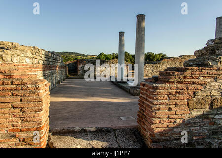 Ost-Serbien - die erhaltenen Reste der Roman Emperor Galerius Maximianus Palast aus dem späten namens 3. Jahrhundert FELIX ROMULIANA Stockfoto