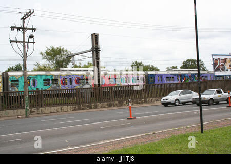 Farrapos Avenue; Porto Alegre; Rio Grande do Sul; Brazilien Stockfoto