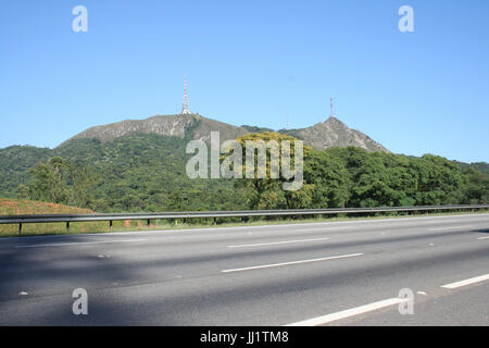 Autobahn, Pico do Jaragua, São Paulo, Brasilien Stockfoto