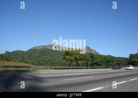 Autobahn, Pico do Jaragua, São Paulo, Brasilien Stockfoto