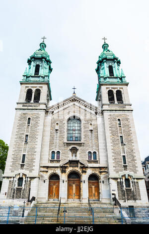 Montreal, Kanada - 26. Mai 2017: Universale Kirche Sainte Catherine ulica in Sainte Marie Nachbarschaft in Stadt in der Region Quebec Stockfoto