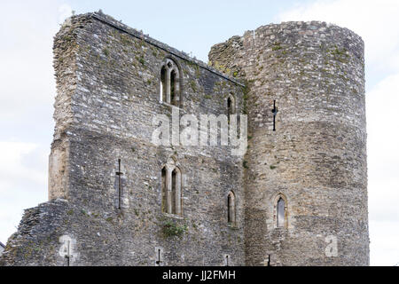 Farne Burg, County Wexford, Irland, ein anglo-normannischen Burg, in der Mitte des 13. Jahrhunderts von William Earl Marshall. Heute etwa die Hälfte o Stockfoto