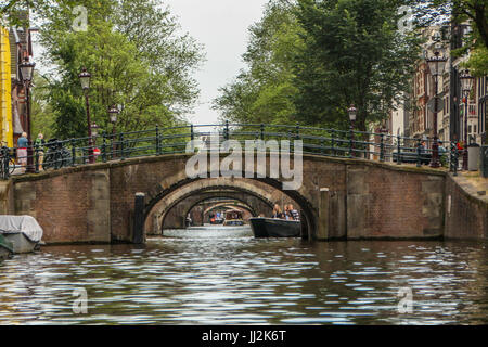 Les Canaux d, Patrimoine Unesco, Pays-Bas - Kanäle von Amsterdam, UNESCO-Welterbe, Niederlande Stockfoto