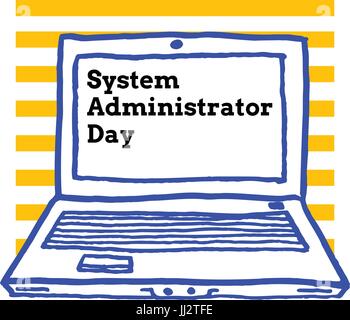 System Administrator Appreciation Day, Juli Stock Vektor