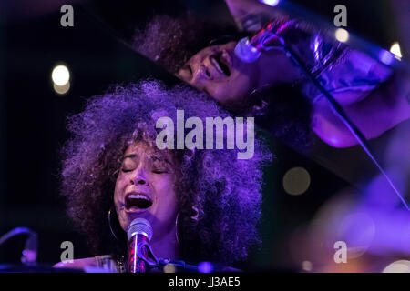 Cartagena, Spanien. 17. Juli 2017. Sängerin Kandace Federn in La Mar de Músicas Festival. Bildnachweis: ABEL F. ROS/Alamy Live-Nachrichten Stockfoto