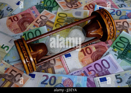 Berlin Deutschland Euro Banknoten Und Eine Euromuenzen Singapur