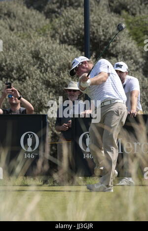 Southport, England. 18. Juli 2017.  William McGirt (USA) in Aktion auf dem 146. Open Golf Championship in Royal Birkdale Golf Club Credit: Motofoto/Alamy Live News Stockfoto