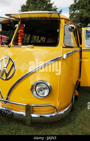 Das Innere eines VW T4 Transporters bei Camper Jam 2017 Stockfoto