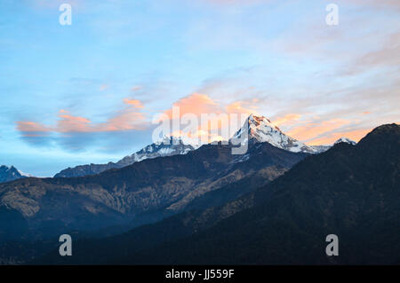 Annapurna-Massiv von Nepal Stockfoto