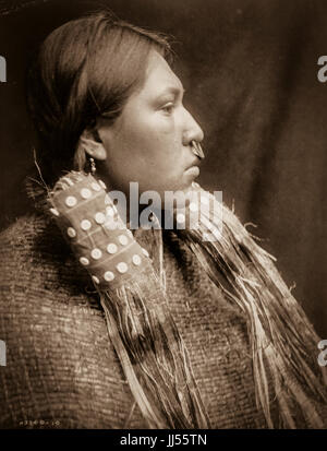 Die Porträts und Landschaften von Edward S. Curtis 1868 - 1952-Fokus auf den indianischen Stämmen des Pazifischen Nordwestens. Fotografien von Edward Sheriff Curtis. Stockfoto