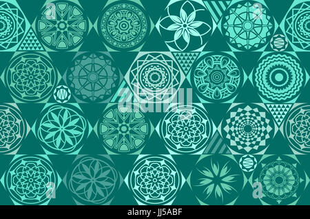 Mint blau fällt auf Türkis-weißen Streifen. Nahtlose Vektormuster auf gestreiften Minze Hintergrund. Ferien-Hintergrund. Kunst Stockfoto