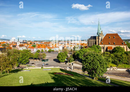 Erfurt-Stadt in Deutschland Stockfoto