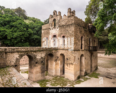 Fasilides Bad und Schwimmbad, Gondar, Äthiopien Stockfoto