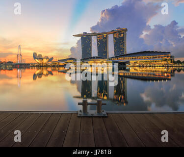 Blick auf Singapur Stockfoto