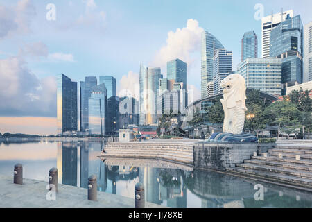 Blick auf Singapur Stockfoto