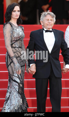 Eva Green und Roman Polanski besuchen basierend auf einer wahren Geschichte Premiere während der 70. jährlichen Cannes Film Festival im Palais des Festivals am 27. Mai 2017 in Cannes, Frankreich. Stockfoto