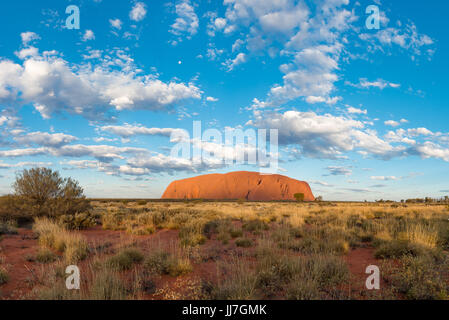 Landschaft, Sonnenuntergang, Uluru-Kata Tjuta National Park, Ayers Rock, Northern Territory, Australien Stockfoto