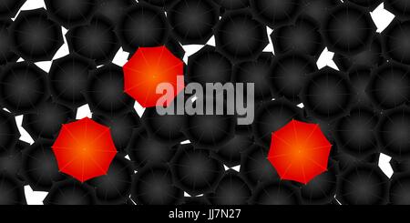 nahtlose geöffneten Schirme Stock Vektor
