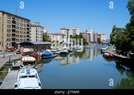 Canal du Midi in Toulouse, Frankreich Stockfoto