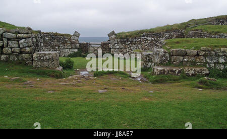 Ein Spaziergang entlang der Hadrianswall Stockfoto