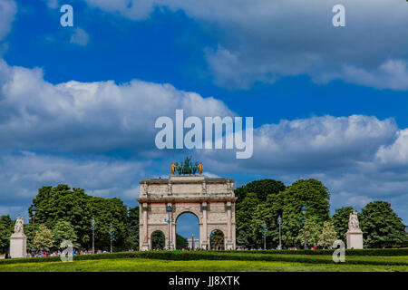 Arc de Triomphe du Carrousel in Paris, Frankreich Stockfoto