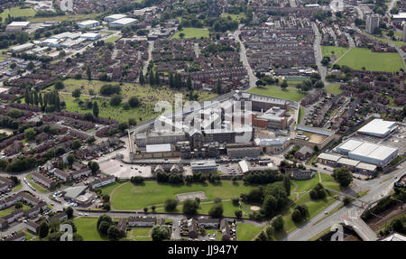 Luftaufnahme des HM Prison Leeds oder Armley Gefängnis als Menschen nennen es, UK Stockfoto