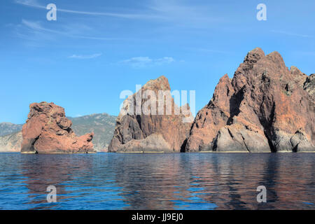 La Scandola, Naturschutzgebiet, Porto, Korsika, Frankreich Stockfoto